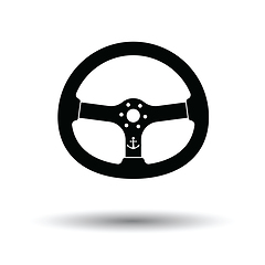 Image showing Icon of  steering wheel 