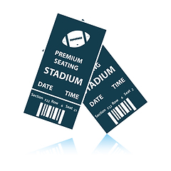 Image showing American football tickets icon