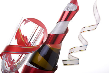 Image showing champagne bottle