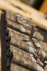 Image showing napkins at Christmas table