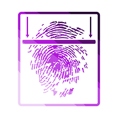 Image showing Fingerprint Scan Icon