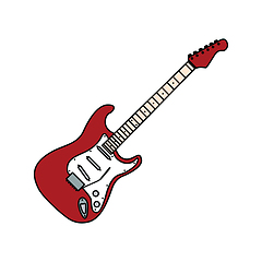 Image showing Electric guitar icon