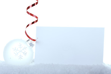 Image showing christmas white background