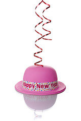 Image showing pink new year hat