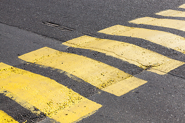 Image showing old road markings