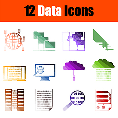 Image showing Data Icon Set