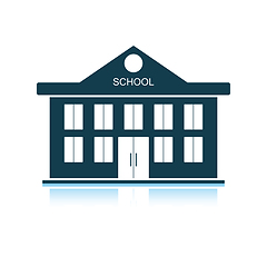 Image showing School building icon