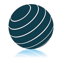 Image showing Fitness Rubber Ball Icon