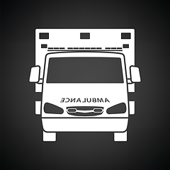 Image showing Ambulance  icon front view