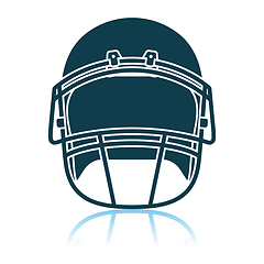 Image showing American Football Helmet Icon