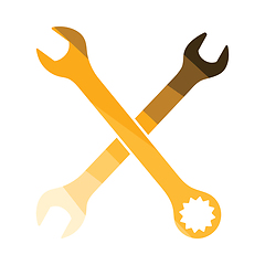 Image showing Crossed wrench  icon