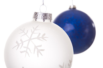 Image showing hanging christmas balls