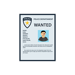 Image showing Wanted poster icon