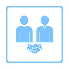 Image showing Two Man Making Deal Icon