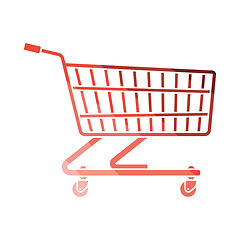 Image showing Supermarket shopping cart icon