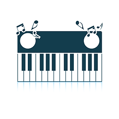 Image showing Piano keyboard icon