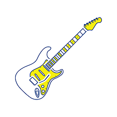 Image showing Electric guitar icon