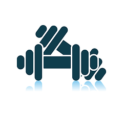 Image showing Dumbbell Icon