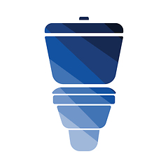 Image showing Toilet bowl icon