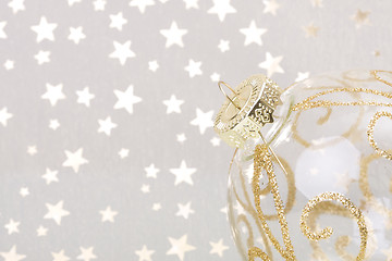 Image showing christmas golden background