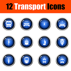 Image showing Transport Icon Set