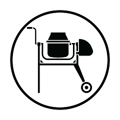 Image showing Icon of Concrete mixer