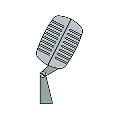 Image showing Old microphone icon