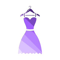 Image showing Elegant Dress On Shoulders Icon