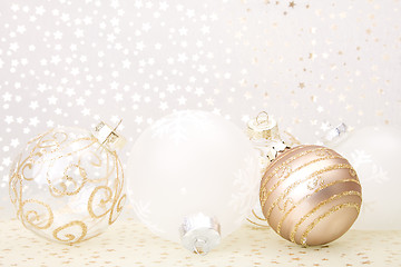 Image showing christmas golden background