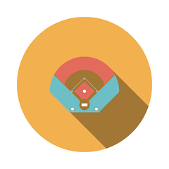 Image showing Baseball Field Aerial View Icon