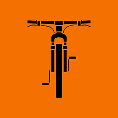 Image showing Bike icon front view