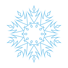 Image showing Snowflake ornate