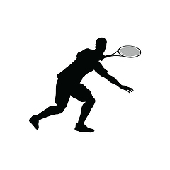 Image showing Tennis silhouette