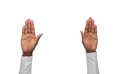 Image showing hands of african american woman