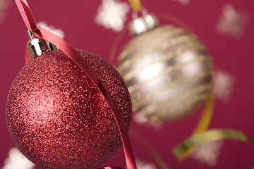 Image showing Christmas ball background