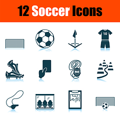 Image showing Soccer Icon Set