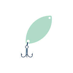 Image showing Icon of Fishing spoon