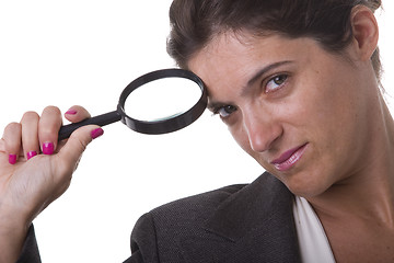 Image showing detective businesswoman