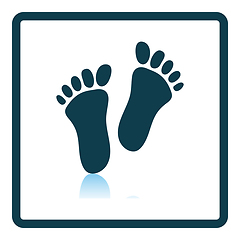 Image showing Foot Print Icon