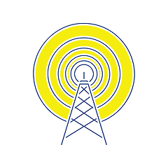 Image showing Radio antenna icon