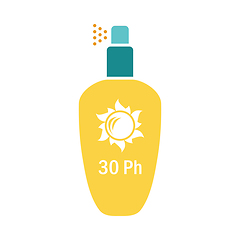 Image showing Sun protection spray icon