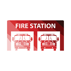 Image showing Fire station icon