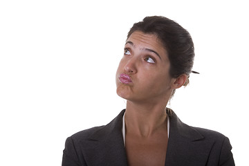 Image showing Annoyed businesswoman