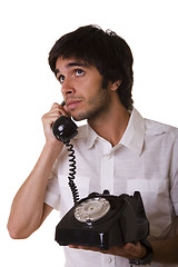 Image showing talking on the telephone