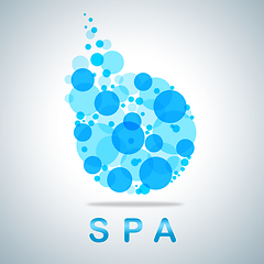 Image showing Spa Symbol Means Dayspa Icons And Wellness