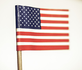Image showing Vintage looking American flag
