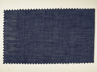 Image showing Vintage looking Blue fabric sample