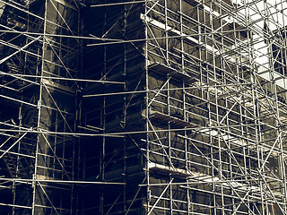 Image showing Vintage looking Scaffolding