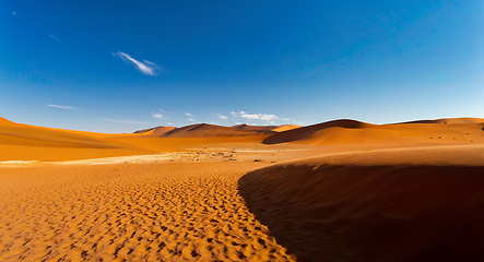 Image showing evening landscape in Sossusvlei, Namibia