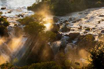 Image showing Epupa Falls on the Kunene River in Namibia